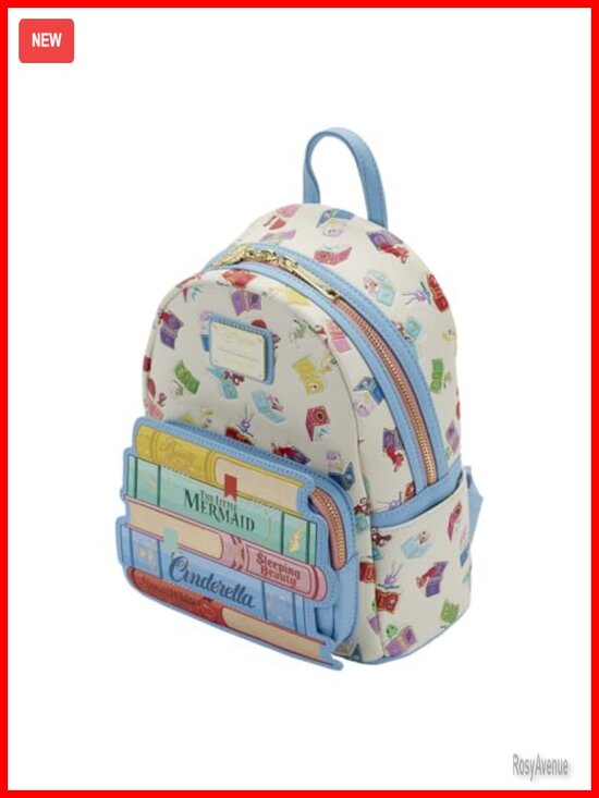 Disney Princess Mini Backpack Faux Leather with Zipper Charm main image 5
